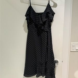 Banana republic black white polka dot sundress